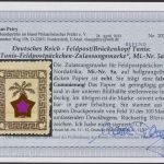 Deutsches Reich Feldpost Tunis MiNr. 5a ungebraucht, Fotoattest Petry BPP