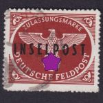 Feldpost Inselpost Rhodos MiNr 9 gestempelt, Fotoattest Petry BPP