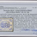 Deutsches Reich Feldpost U-Boot HELA MiNr. 13 b ungebraucht, Fotoattest Petry BPP