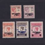 Niederländisch-Indien 1928 MiNr. 161-165 ungebraucht - Flugpostmarken