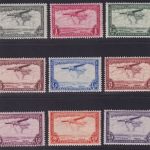 Belgisch-Kongo 1921 MiNr. 147-155 postfrisch - Flugpostmarken