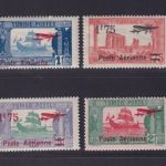 Tunesien 1927 MiNr. 147-150 postfrisch - Flugpostmarken Aufdrucke