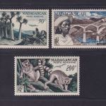 Madagaskar 1954 MiNr. 426-428 postfrisch - Flugpostmarke RF