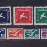 Uruguay 1924 MiNr. 282-284 & 232-326 postfrisch - Flugpostmarken