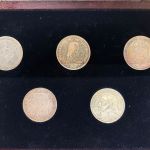 BRD 5 Mark die ersten fünf Germanisches Museum bis Fichte 1952,55,57,64 ss-vz
