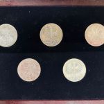 BRD 5 Mark die ersten fünf Germanisches Museum bis Fichte 1952,55,57,64 ss-vz