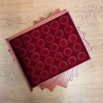 6x Leuchtturm Münzboxen für je 30 Münzen mit 33mm Vertiefungen - gebraucht