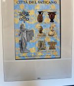 VATIKAN 1969-1995 postfrische Sammlung Lindner Vordruck in 2 Ringbindern