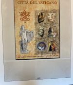 VATIKAN 1969-1995 postfrische Sammlung Lindner Vordruck in 2 Ringbindern