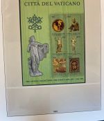 VATIKAN 1969-1995 postfrische Sammlung Lindner Vordruck in 2 Ringbindern