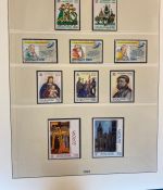 VATIKAN 1969-1995 postfrische Sammlung Lindner Vordruck in 2 Ringbindern
