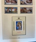 VATIKAN 1969-1995 postfrische Sammlung Lindner Vordruck in 2 Ringbindern