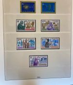 VATIKAN 1969-1995 postfrische Sammlung Lindner Vordruck in 2 Ringbindern