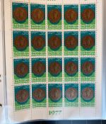 LIECHTENSTEIN Kleinbogen Sammlung 1977-1989 postfrisch - in 4 ETB-Alben