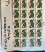 LIECHTENSTEIN Kleinbogen Sammlung 1977-1989 postfrisch - in 4 ETB-Alben