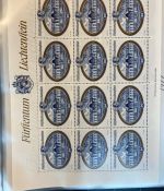 LIECHTENSTEIN Kleinbogen Sammlung 1977-1989 postfrisch - in 4 ETB-Alben
