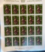 LIECHTENSTEIN Kleinbogen Sammlung 1977-1989 postfrisch - in 4 ETB-Alben