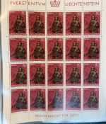 LIECHTENSTEIN Kleinbogen Sammlung 1977-1989 postfrisch - in 4 ETB-Alben