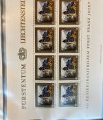 LIECHTENSTEIN Kleinbogen Sammlung 1977-1989 postfrisch - in 4 ETB-Alben
