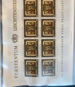 LIECHTENSTEIN Kleinbogen Sammlung 1977-1989 postfrisch - in 4 ETB-Alben