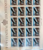 LIECHTENSTEIN Kleinbogen Sammlung 1977-1989 postfrisch - in 4 ETB-Alben