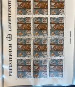 LIECHTENSTEIN Kleinbogen Sammlung 1977-1989 postfrisch - in 4 ETB-Alben