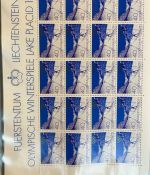 LIECHTENSTEIN Kleinbogen Sammlung 1977-1989 postfrisch - in 4 ETB-Alben