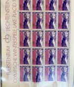 LIECHTENSTEIN Kleinbogen Sammlung 1977-1989 postfrisch - in 4 ETB-Alben