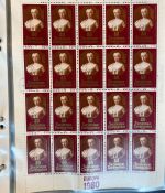 LIECHTENSTEIN Kleinbogen Sammlung 1977-1989 postfrisch - in 4 ETB-Alben
