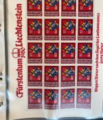 LIECHTENSTEIN Kleinbogen Sammlung 1977-1989 postfrisch - in 4 ETB-Alben
