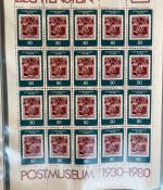 LIECHTENSTEIN Kleinbogen Sammlung 1977-1989 postfrisch - in 4 ETB-Alben