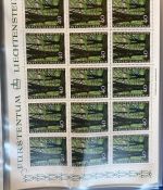 LIECHTENSTEIN Kleinbogen Sammlung 1977-1989 postfrisch - in 4 ETB-Alben