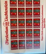 LIECHTENSTEIN Kleinbogen Sammlung 1977-1989 postfrisch - in 4 ETB-Alben