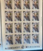 LIECHTENSTEIN Kleinbogen Sammlung 1977-1989 postfrisch - in 4 ETB-Alben