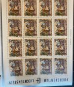 LIECHTENSTEIN Kleinbogen Sammlung 1977-1989 postfrisch - in 4 ETB-Alben