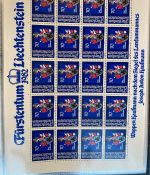 LIECHTENSTEIN Kleinbogen Sammlung 1977-1989 postfrisch - in 4 ETB-Alben