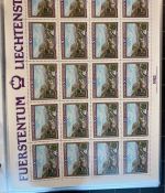LIECHTENSTEIN Kleinbogen Sammlung 1977-1989 postfrisch - in 4 ETB-Alben