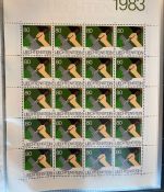 LIECHTENSTEIN Kleinbogen Sammlung 1977-1989 postfrisch - in 4 ETB-Alben