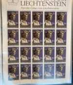 LIECHTENSTEIN Kleinbogen Sammlung 1977-1989 postfrisch - in 4 ETB-Alben