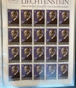 LIECHTENSTEIN Kleinbogen Sammlung 1977-1989 postfrisch - in 4 ETB-Alben