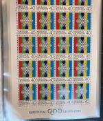 LIECHTENSTEIN Kleinbogen Sammlung 1977-1989 postfrisch - in 4 ETB-Alben
