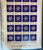 LIECHTENSTEIN Kleinbogen Sammlung 1977-1989 postfrisch - in 4 ETB-Alben