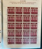 LIECHTENSTEIN Kleinbogen Sammlung 1977-1989 postfrisch - in 4 ETB-Alben