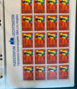 LIECHTENSTEIN Kleinbogen Sammlung 1977-1989 postfrisch - in 4 ETB-Alben