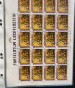 LIECHTENSTEIN Kleinbogen Sammlung 1977-1989 postfrisch - in 4 ETB-Alben