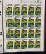 LIECHTENSTEIN Kleinbogen Sammlung 1977-1989 postfrisch - in 4 ETB-Alben