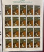 LIECHTENSTEIN Kleinbogen Sammlung 1977-1989 postfrisch - in 4 ETB-Alben
