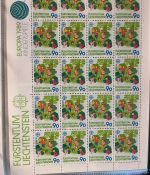 LIECHTENSTEIN Kleinbogen Sammlung 1977-1989 postfrisch - in 4 ETB-Alben