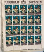 LIECHTENSTEIN Kleinbogen Sammlung 1977-1989 postfrisch - in 4 ETB-Alben
