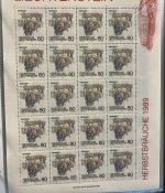 LIECHTENSTEIN Kleinbogen Sammlung 1977-1989 postfrisch - in 4 ETB-Alben